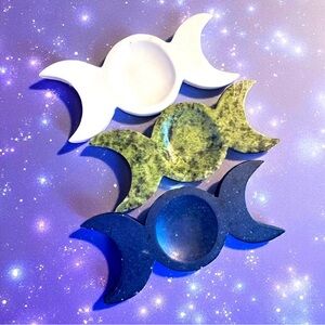 Triple Moon Crystal Holder- Large